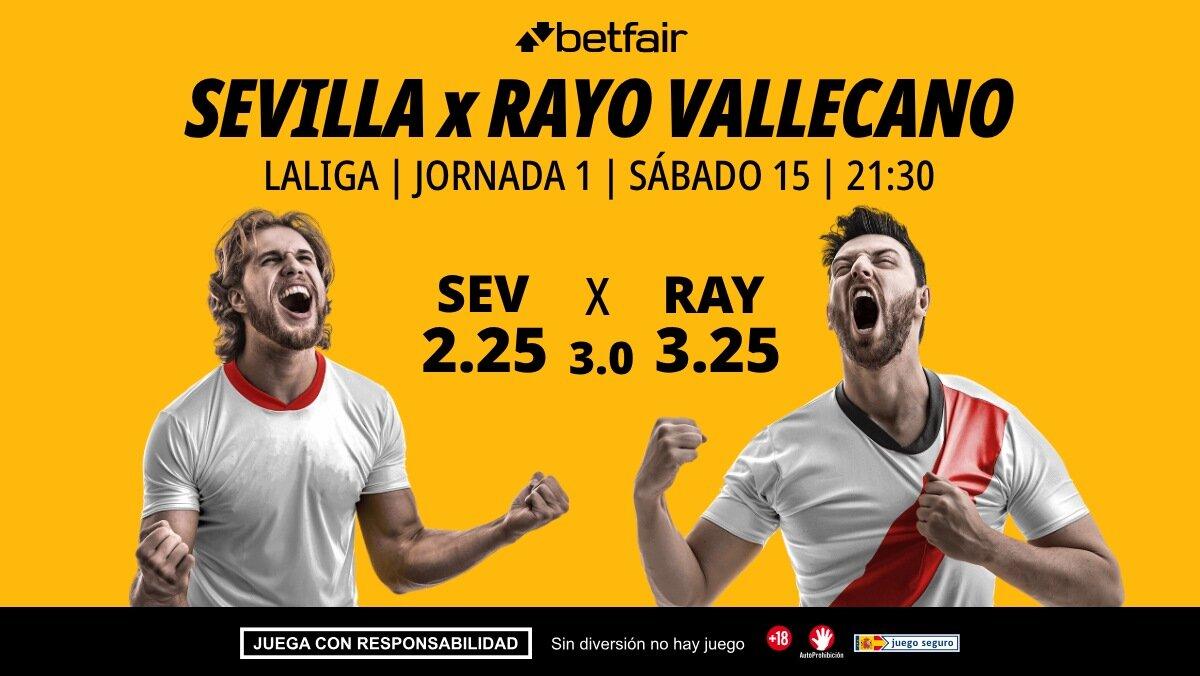 Sevilla - Rayo Vallecano: alineaciones, horario, dónde ver, pronósticos y estadísticas